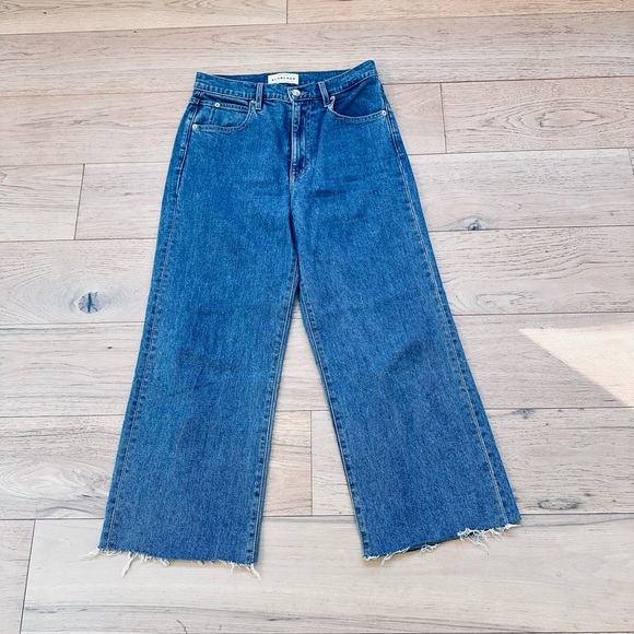 SLVRLAKE Grace Crop Jeans in Forever Blue Size 28 - Picture 4 of 7